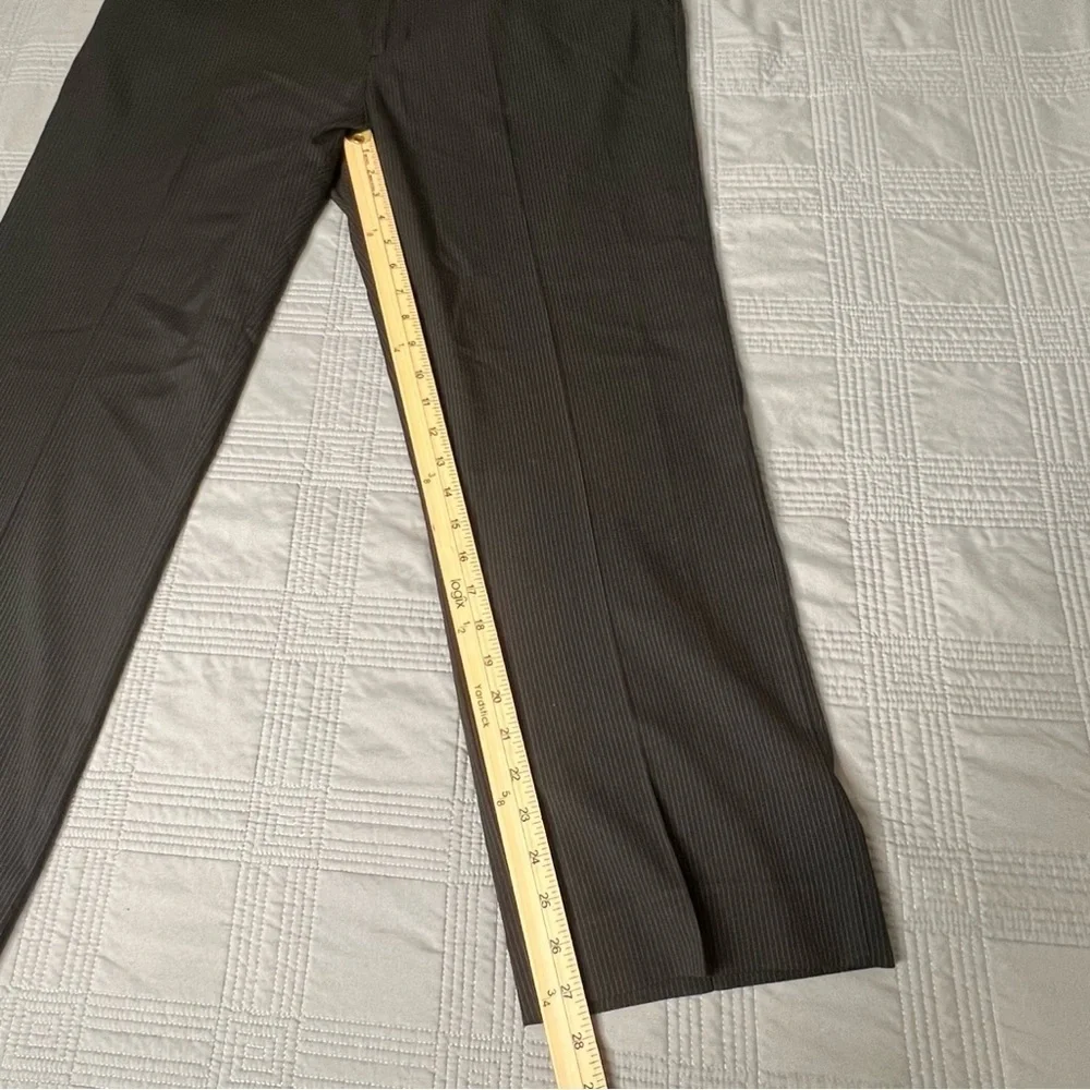 Travis Mathew Mens Golf Pants Black White Pinstripe Size 36 Stretch Performance